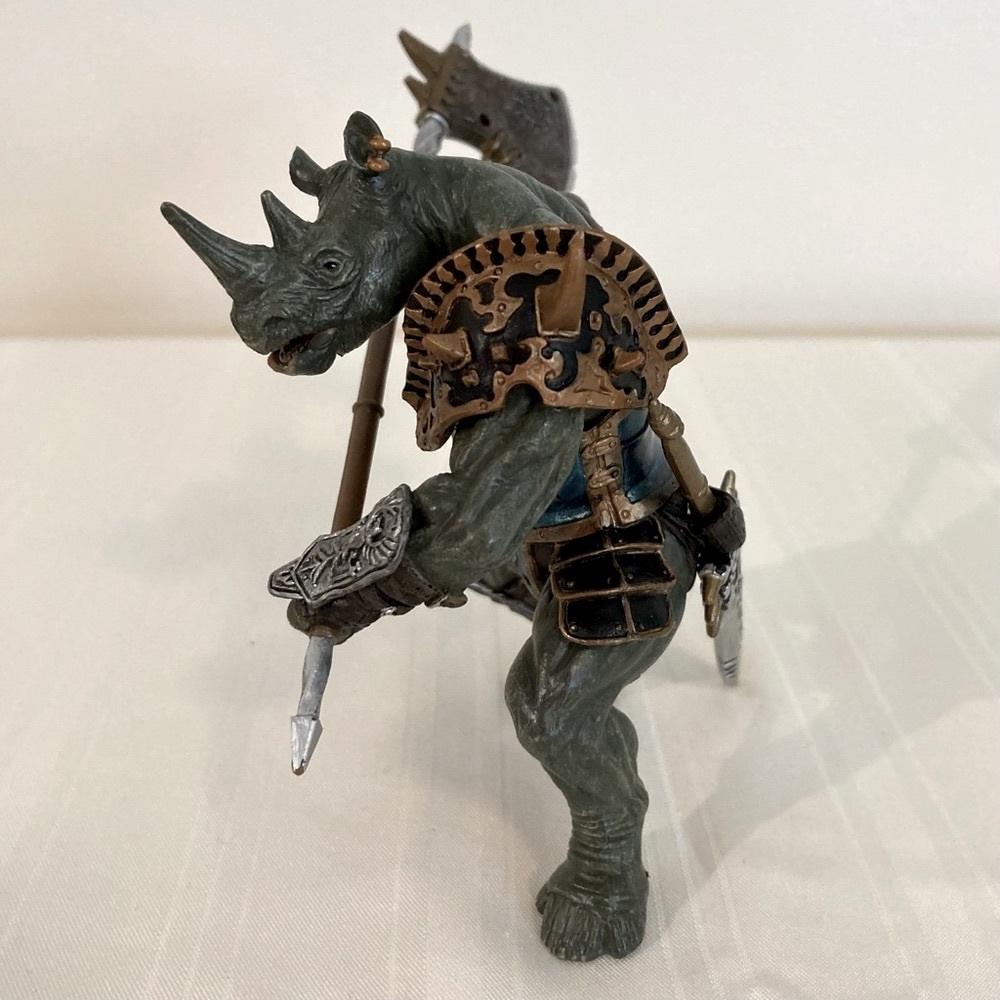 Papo Rhino Man Mutant Figure 2007 Retired Part of Fantasy World Series